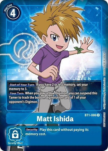 Image for Matt Ishida - BT1-086 (Box Topper) (BT1-086 R) (Release Special Booster 1.0) - Digimon Card Game
