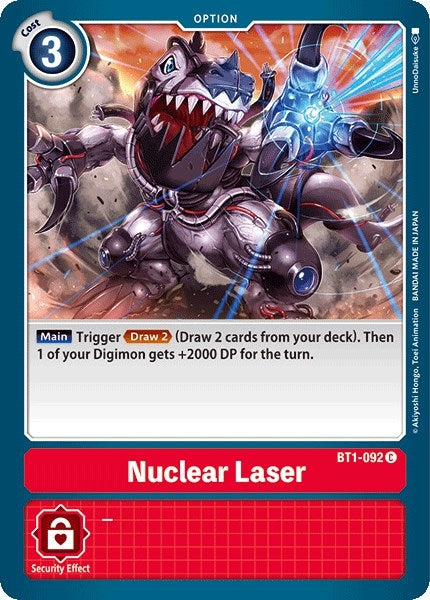 Image for Nuclear Laser (BT1-092 C) (Release Special Booster 1.0) - Digimon Card Game