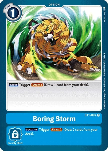 Image for Boring Storm (BT1-097 C) (Release Special Booster 1.0) - Digimon Card Game