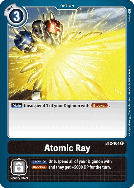 Image for Atomic Ray (BT2-104 C) (Release Special Booster 1.0) - Digimon Card Game