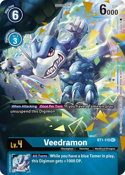 Image for Veedramon (Secret Rare) (Alternate Art) (BT1-115 SEC) (Release Special Booster 1.0) - Digimon Card Game