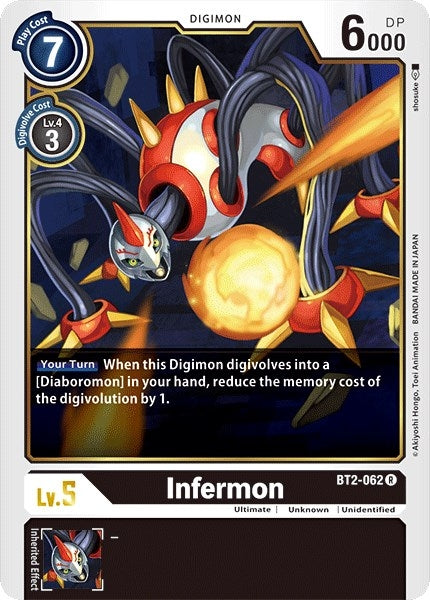 Image for Infermon (BT2-062 R) (Release Special Booster 1.0) - Digimon Card Game