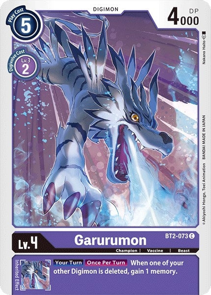 Image for Garurumon - BT2-073 (BT2-073 C) (Release Special Booster 1.0) - Digimon Card Game