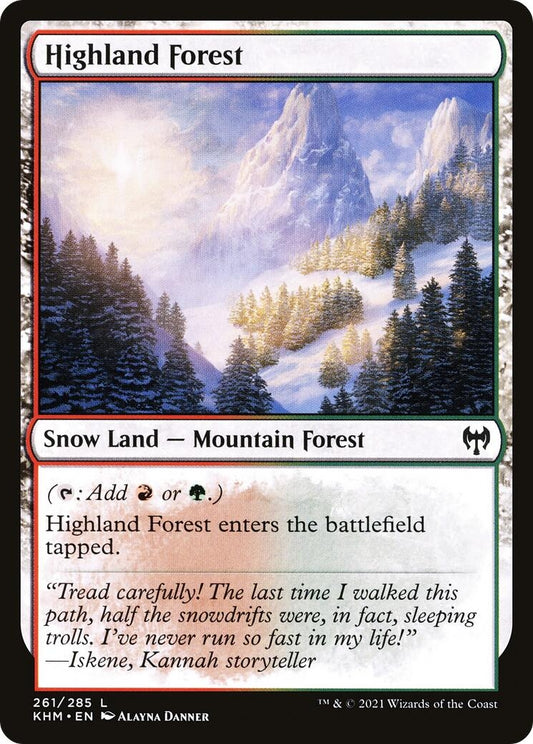 Image for Highland Forest (261) (Kaldheim) - Magic: The Gathering