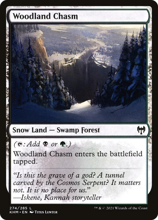 Image for Woodland Chasm (274) (Kaldheim) - Magic: The Gathering