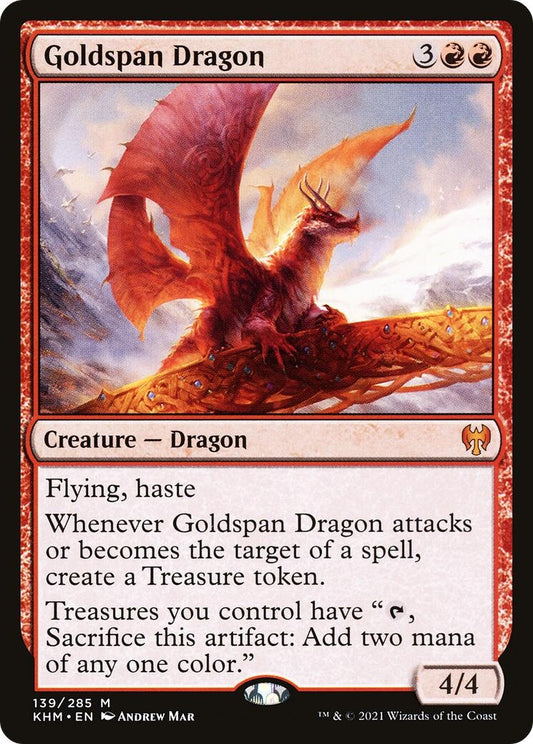 Image for Goldspan Dragon (139) (Kaldheim) - Magic: The Gathering