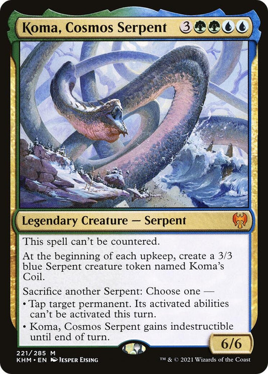 Image for Koma, Cosmos Serpent (221) (Kaldheim) - Magic: The Gathering