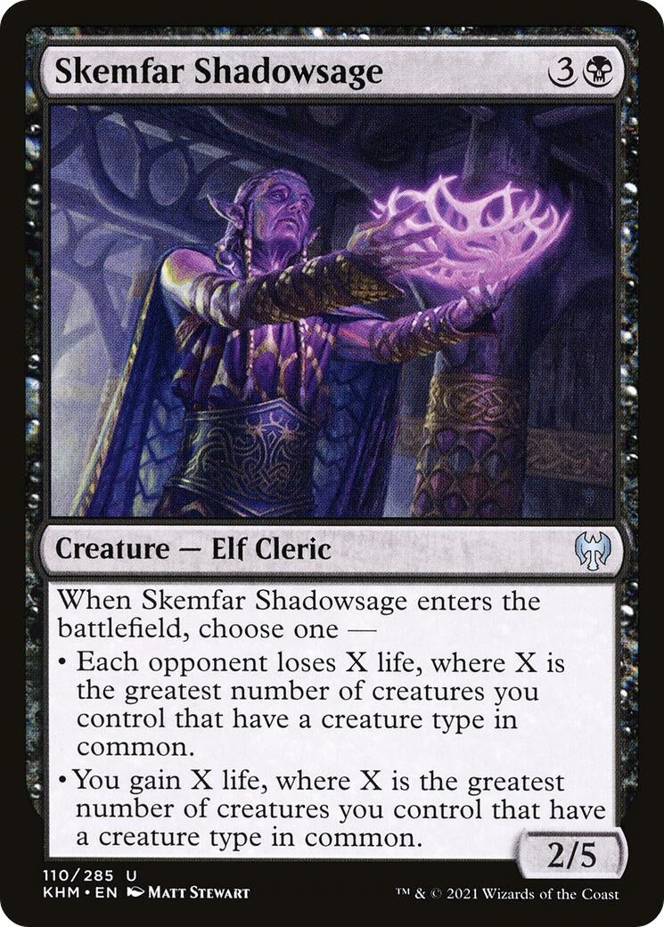 Image for Skemfar Shadowsage (110) (Kaldheim) - Magic: The Gathering