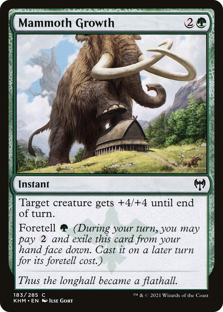 Image for Mammoth Growth (183) (Kaldheim) - Magic: The Gathering