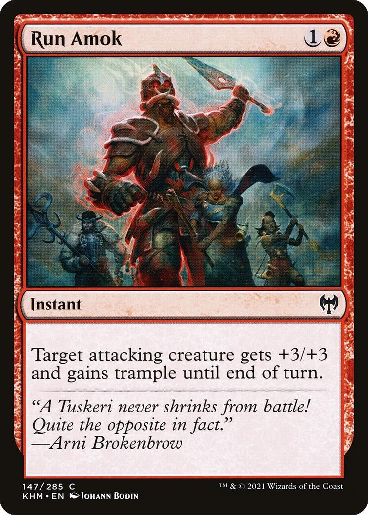 Image for Run Amok (147) (Kaldheim) - Magic: The Gathering