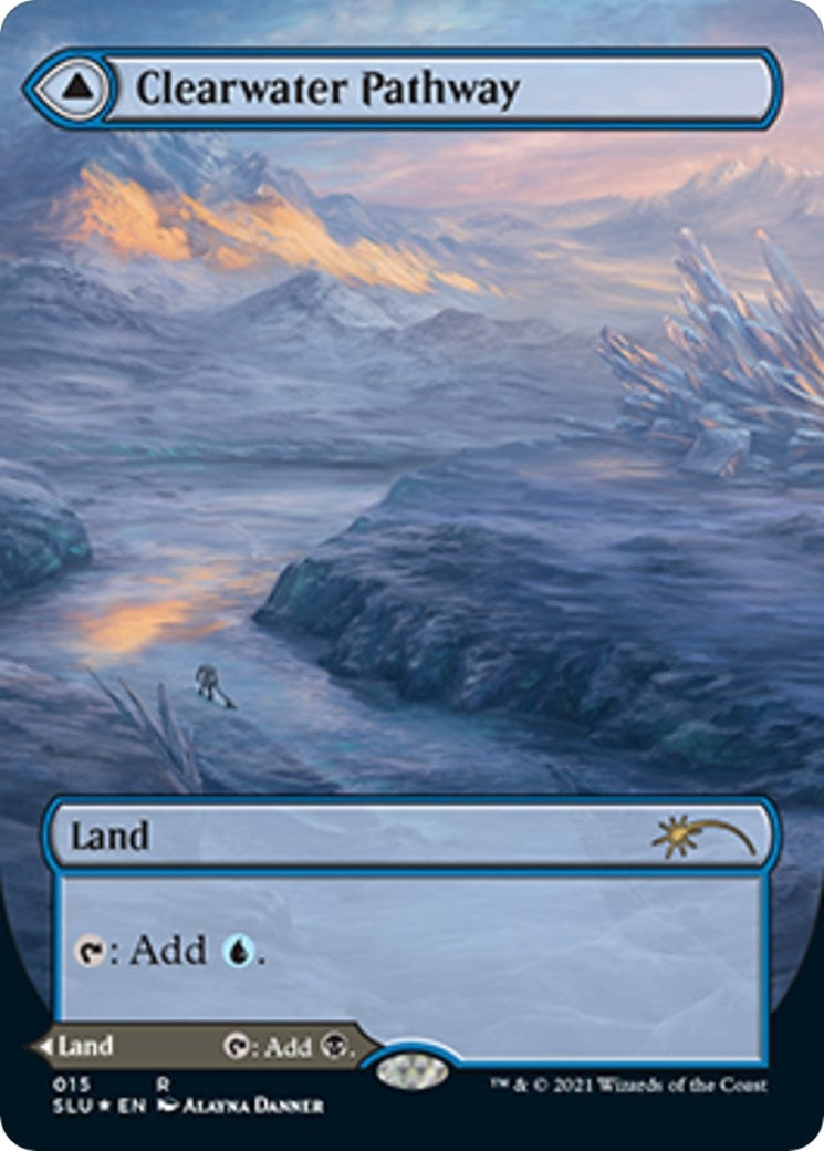 Image for Clearwater Pathway (Borderless) (15) (Secret Lair Series) - Magic: The Gathering