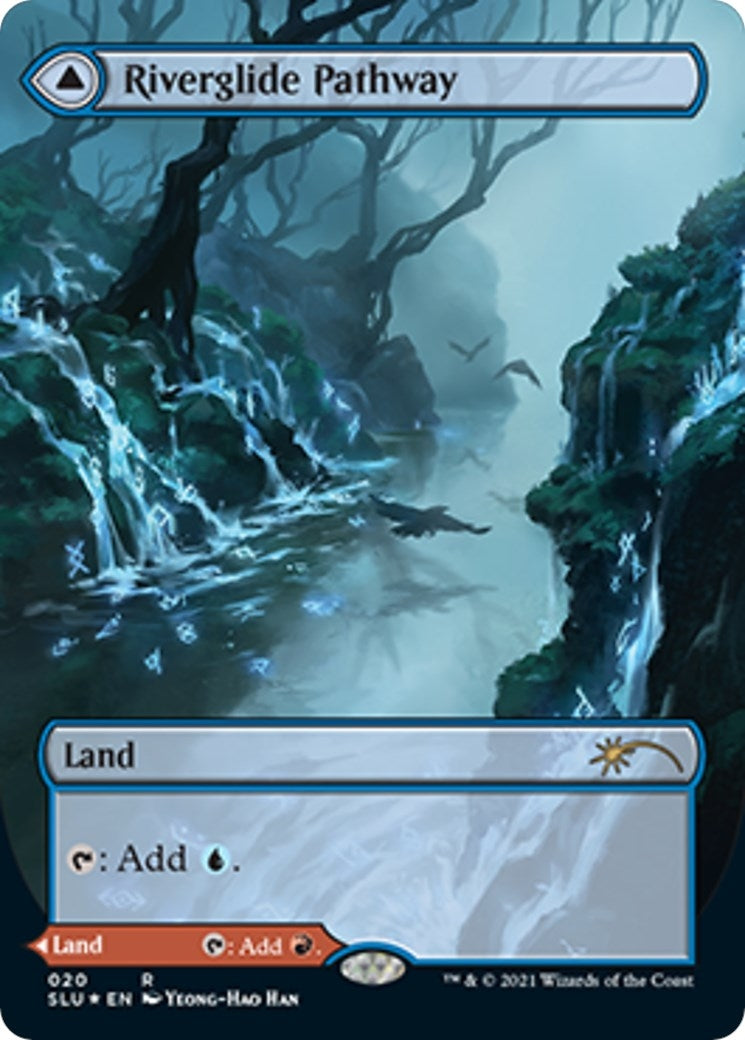 Image for Riverglide Pathway (Borderless) (20) (Secret Lair Series) - Magic: The Gathering