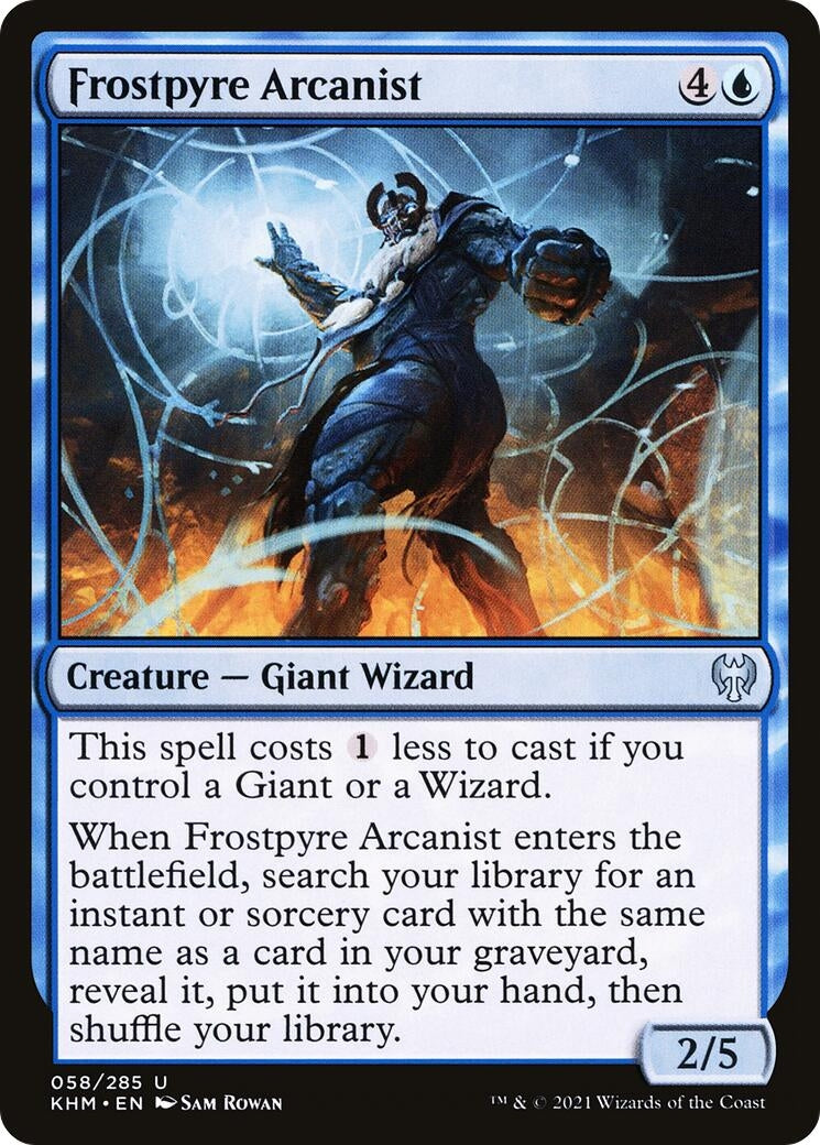 Image for Frostpyre Arcanist (58) (Kaldheim) - Magic: The Gathering