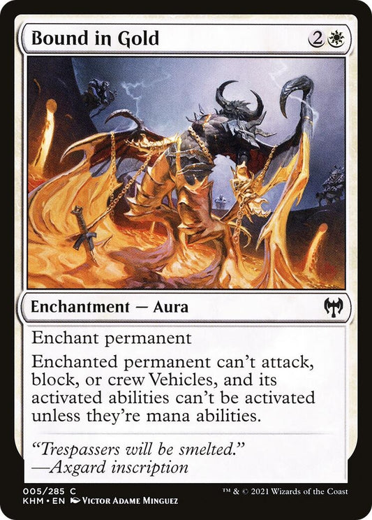Image for Bound in Gold (5) (Kaldheim) - Magic: The Gathering