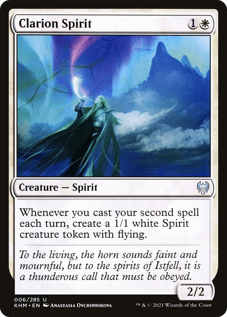 Image for Clarion Spirit (6) (Kaldheim) - Magic: The Gathering
