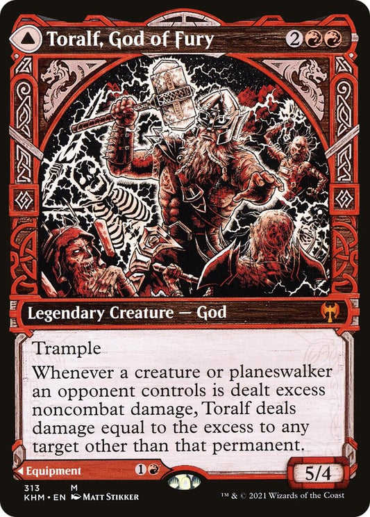 Image for Toralf, God of Fury (Showcase) (313) (Kaldheim) - Magic: The Gathering
