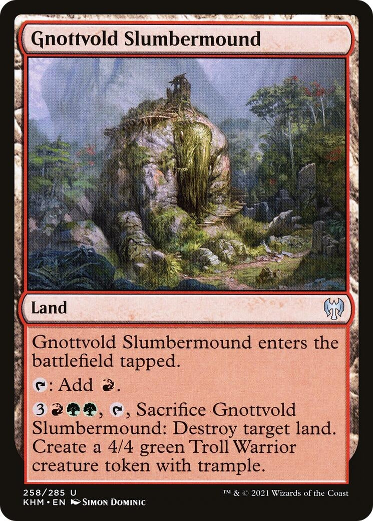 Image for Gnottvold Slumbermound (258) (Kaldheim) - Magic: The Gathering