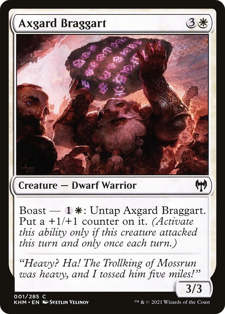 Image for Axgard Braggart (1) (Kaldheim) - Magic: The Gathering