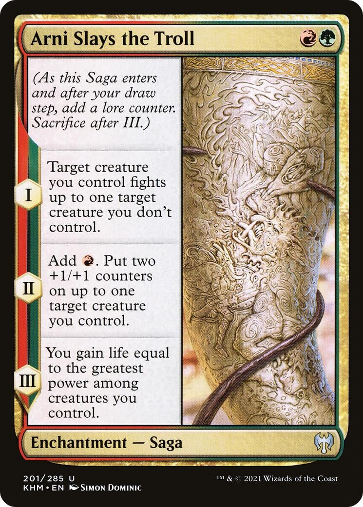 Image for Arni Slays the Troll (201) (Kaldheim) - Magic: The Gathering