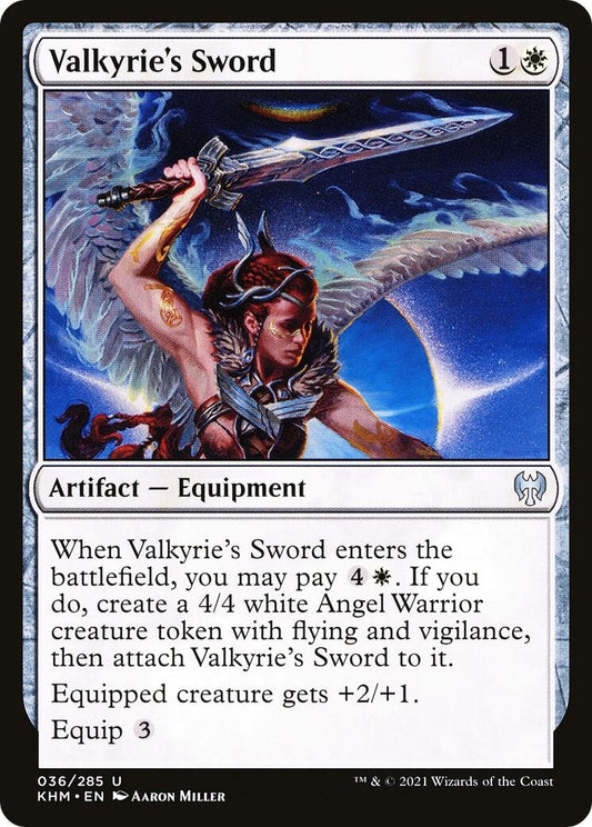 Image for Valkyrie's Sword (36) (Kaldheim) - Magic: The Gathering
