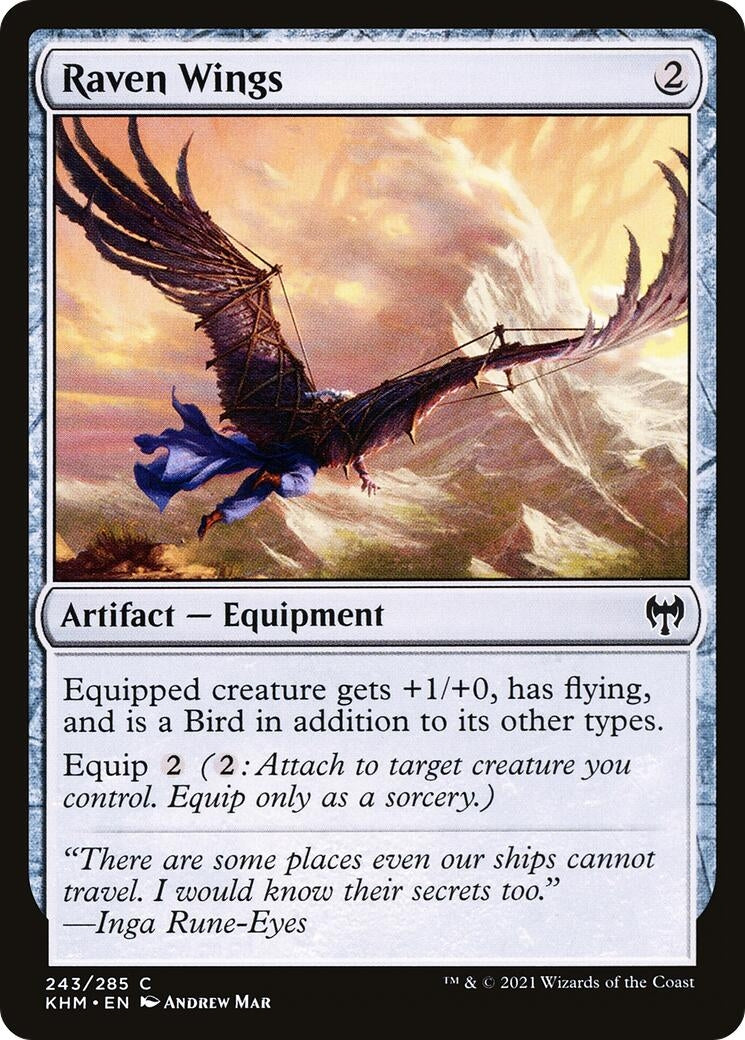 Image for Raven Wings (243) (Kaldheim) - Magic: The Gathering