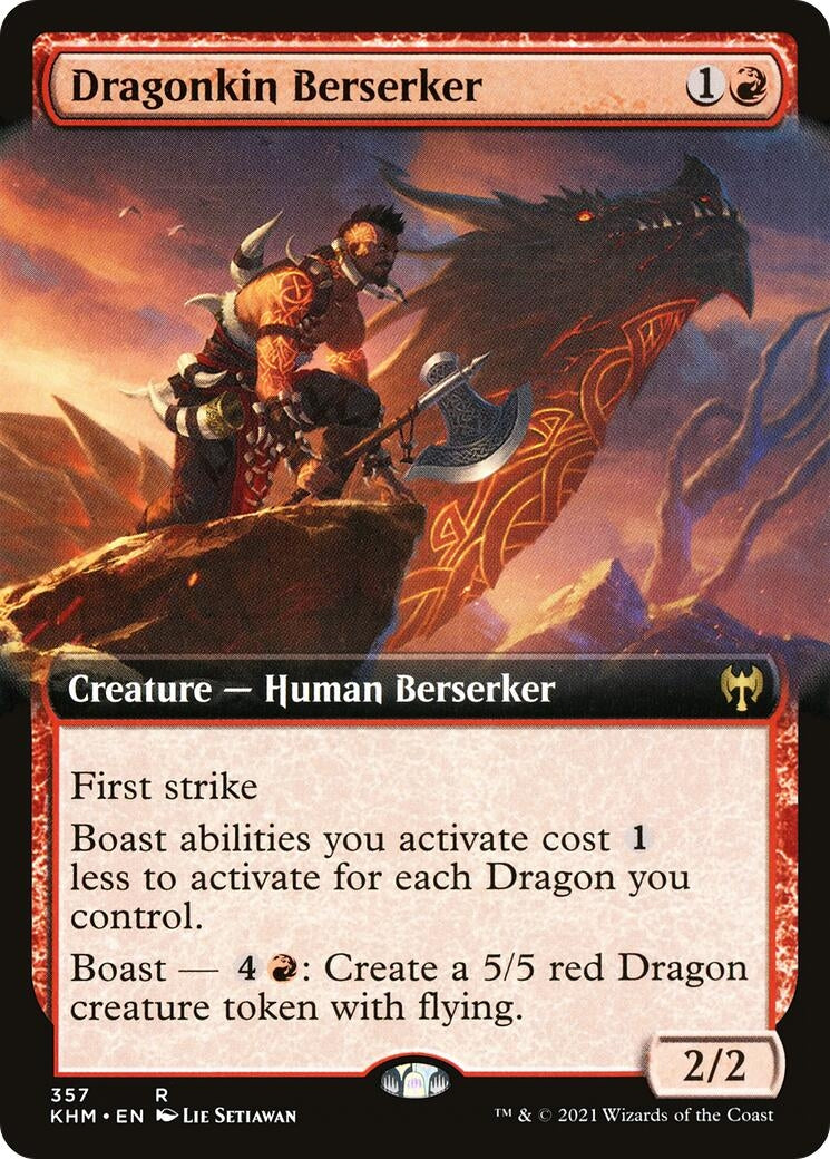 Image for Dragonkin Berserker (Extended Art) (357) (Kaldheim) - Magic: The Gathering