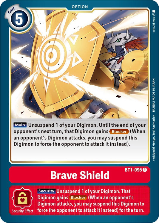 Image for Brave Shield (BT1-095 R) (Release Special Booster 1.5) - Digimon Card Game