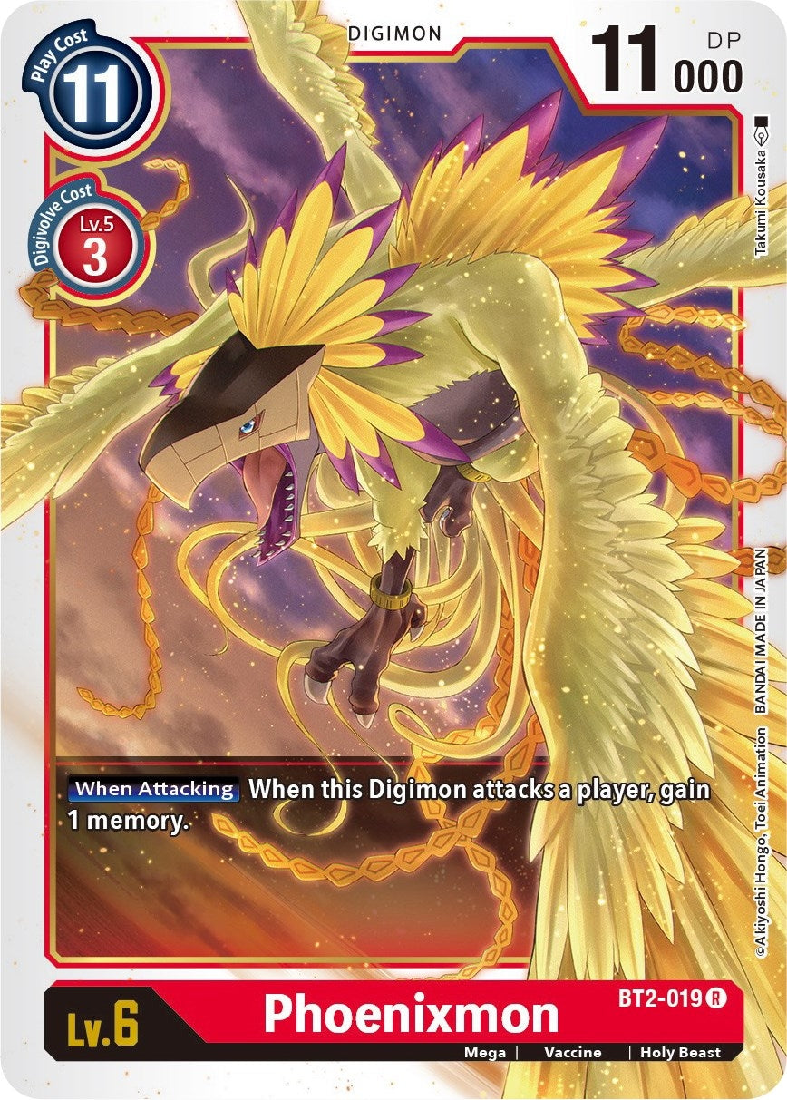 Image for Phoenixmon (BT2-019 R) (Release Special Booster 1.5) - Digimon Card Game