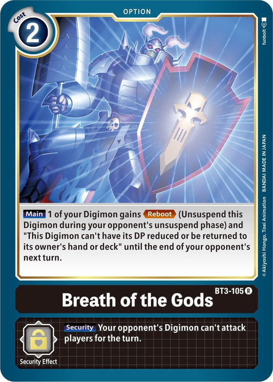 Image for Breath of the Gods (BT3-105 R) (Release Special Booster 1.5) - Digimon Card Game
