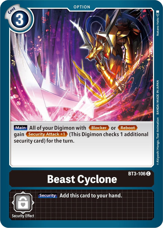 Image for Beast Cyclone (BT3-106 C) (Release Special Booster 1.5) - Digimon Card Game