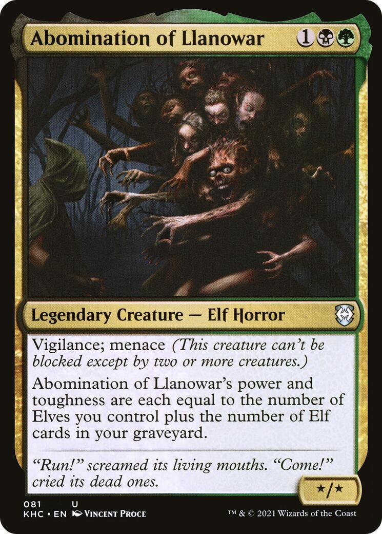 Image for Abomination of Llanowar (81) (Commander: Kaldheim) - Magic: The Gathering