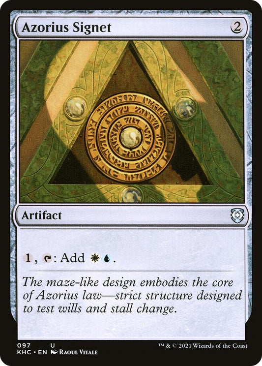 Image for Azorius Signet (97) (Commander: Kaldheim) - Magic: The Gathering
