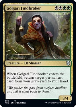 Image for Golgari Findbroker (86) (Commander: Kaldheim) - Magic: The Gathering