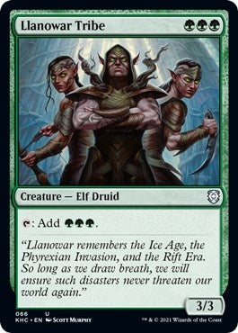 Image for Llanowar Tribe (66) (Commander: Kaldheim) - Magic: The Gathering