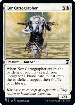 Image for Kor Cartographer (28) (Commander: Kaldheim) - Magic: The Gathering