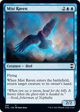 Image for Mist Raven (41) (Commander: Kaldheim) - Magic: The Gathering