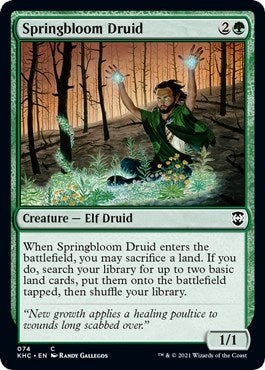 Image for Springbloom Druid (74) (Commander: Kaldheim) - Magic: The Gathering