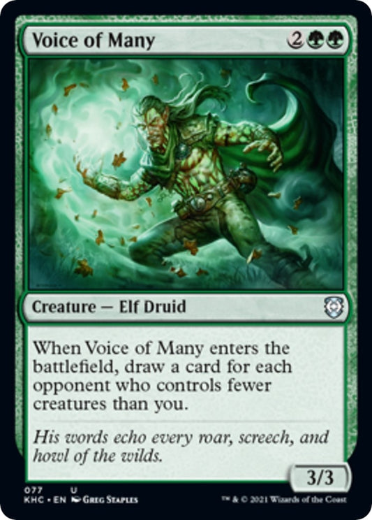 Image for Voice of Many (77) (Commander: Kaldheim) - Magic: The Gathering