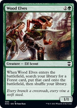Image for Wood Elves (80) (Commander: Kaldheim) - Magic: The Gathering