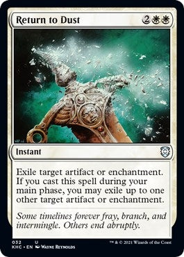 Image for Return to Dust (32) (Commander: Kaldheim) - Magic: The Gathering