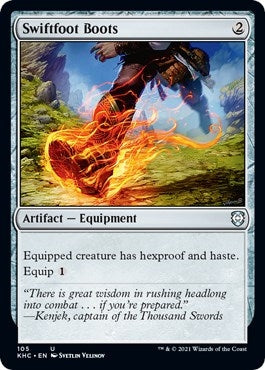 Image for Swiftfoot Boots (105) (Commander: Kaldheim) - Magic: The Gathering