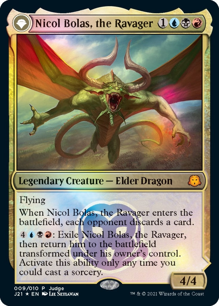 Image for Nicol Bolas, the Ravager (9) (Judge Promos) - Magic: The Gathering