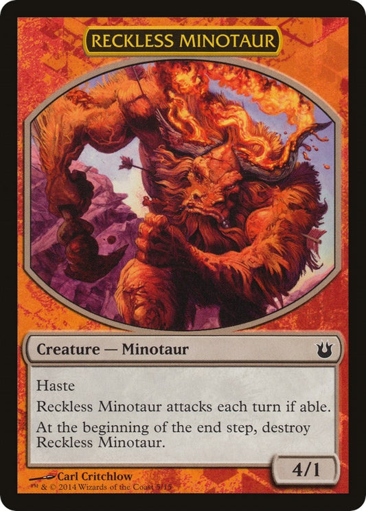 Image for Reckless Minotaur (5) (Hero's Path Promos) - Magic: The Gathering