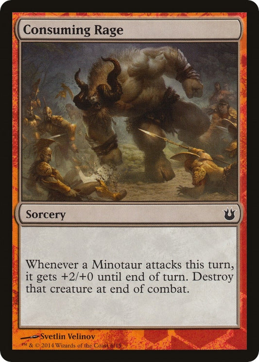 Image for Consuming Rage (6) (Hero's Path Promos) - Magic: The Gathering