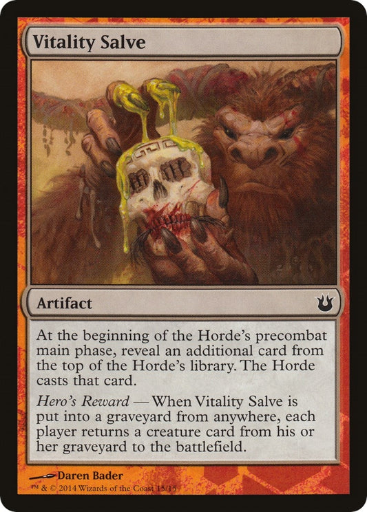 Image for Vitality Salve (15) (Hero's Path Promos) - Magic: The Gathering