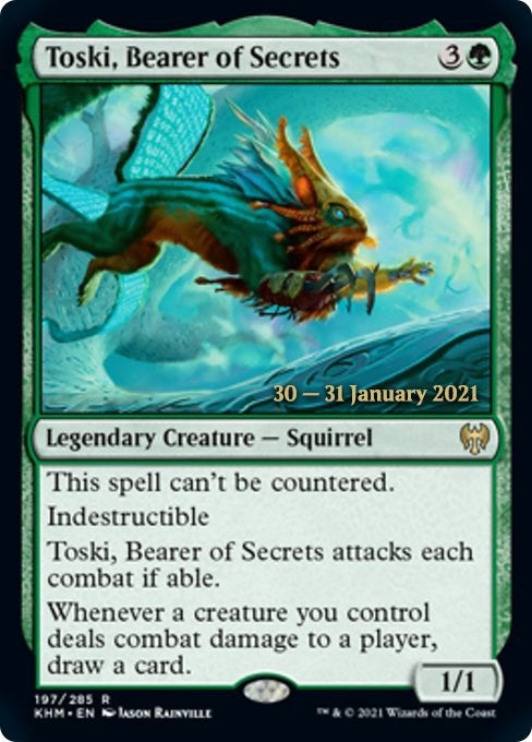 Image for Toski, Bearer of Secrets (197) (Prerelease Cards) - Magic: The Gathering