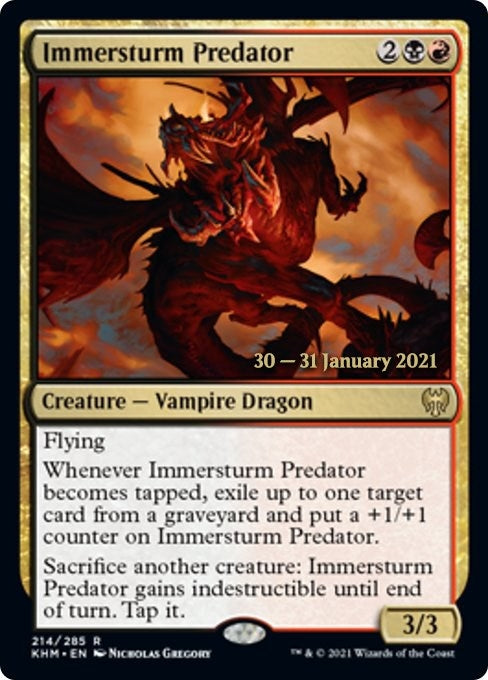 Image for Immersturm Predator (214) (Prerelease Cards) - Magic: The Gathering