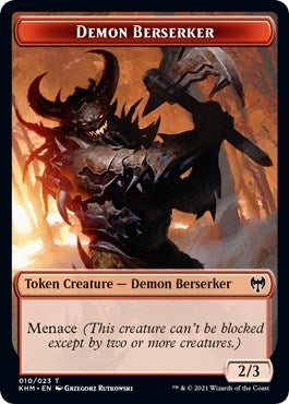 Image for Demon Berserker Token (10) (Kaldheim) - Magic: The Gathering