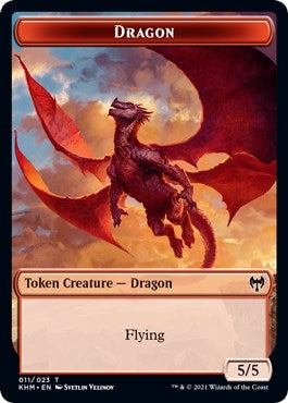 Image for Dragon // Thopter Double-Sided Token (11 // 8) (Commander: Kaldheim) - Magic: The Gathering