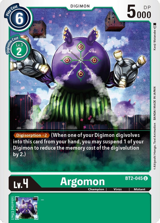 Image for Argomon - BT2-045 (BT2-045 U) (Release Special Booster 1.5) - Digimon Card Game